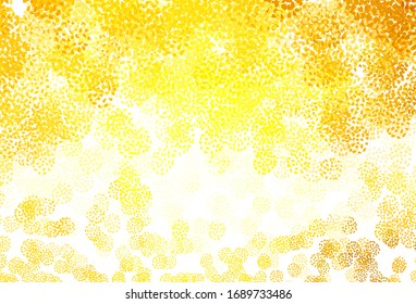 Light Yellow vector template with chaotic shapes. Illustration with colorful gradient shapes in abstract style. Best smart design for your business.