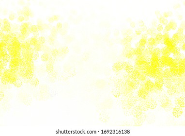Light Yellow vector template with chaotic shapes. Illustration with colorful gradient shapes in abstract style. Best smart design for your business.