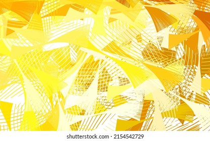 Plantilla vectorial amarillo claro con formas caóticas. Ilustración con formas gradientes coloridas en estilo abstracto. Diseño sencillo para su sitio web.