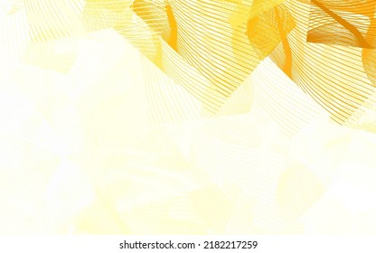 Light Yellow vector template with chaotic shapes. Simple colorful illustration with abstract gradient shapes. Best smart design for your business.