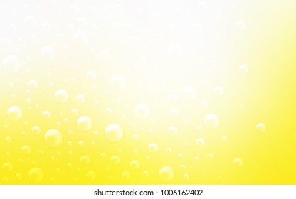 Light Yellow vector template with circles. Blurred bubbles on abstract background with colorful gradient. New design for ad, poster, banner of your website.