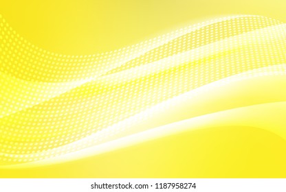 Light Yellow vector template with circles, triangles. Design with connection of dots and lines on colorful background. Pattern for design of window blinds, curtains.
