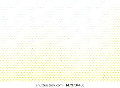 Light Yellow vector template with circles. Blurred decorative design in abstract style with bubbles. Pattern for beautiful websites.