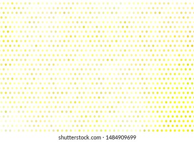 Light Yellow vector template with circles. Modern abstract illustration with colorful water drops. Pattern for futuristic ad, booklets.