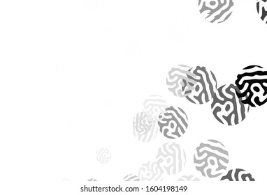 Light Yellow vector template with circles. Glitter abstract illustration with blurred drops of rain. Pattern for ads, leaflets.