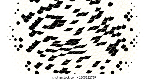 Light Yellow vector template with circles. Abstract decorative design in gradient style with bubbles. Pattern for websites.