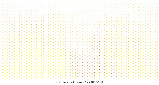 Light yellow vector template with circles. Glitter abstract illustration with colorful drops. Pattern for websites.