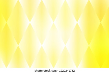 Light Yellow vector template with crystals, rectangles. Abstract gradient illustration with rectangles. The template can be used as a background.