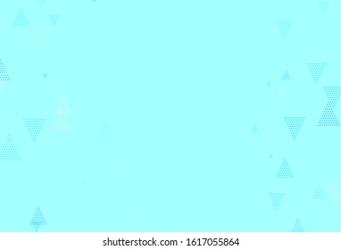 Light Yellow vector template with crystals, triangles. Decorative design in abstract style with triangles. Template for wallpapers.
