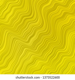 Light Yellow vector template with curved lines. Gradient illustration in simple style with bows. Pattern for websites, landing pages.