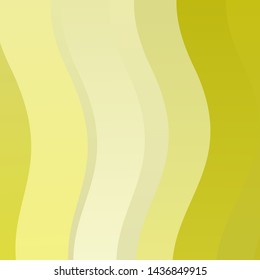 Light Yellow vector template with curved lines. Gradient illustration in simple style with bows. Pattern for booklets, leaflets.