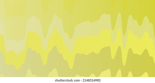 Hellgelbe Vektorvorlage mit geschwungenen Linien. Farbige Illustration mit geschwungenen Linien. Muster für Werbung, Werbung.