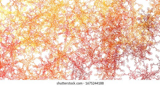 Light Yellow vector template with curves. Illustration in abstract style with gradient curved.  Pattern for websites, landing pages.
