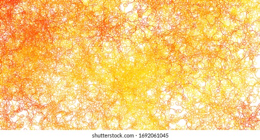 Light Yellow vector template with curves. Gradient illustration in simple style with bows. Best design for your ad, poster, banner.