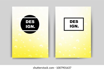 Light Yellow vector template for landing pages. Beautiful colored sample in A4 size. The pattern can be used for any ad, booklets.