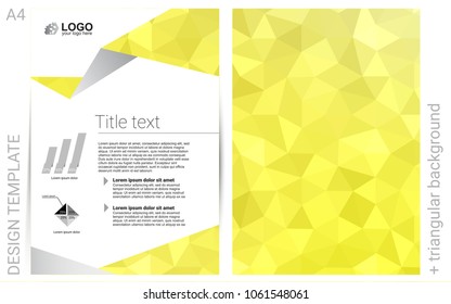 Light Yellow vector  template for landing pages. Modern abstract design concept with colorful gradient. Pattern can be used as a template for calendars.