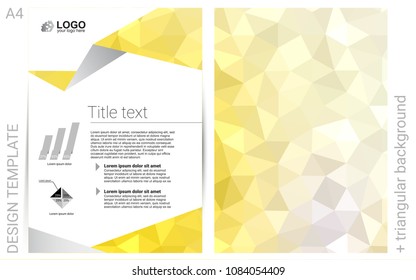 Light Yellow vector  template for landing pages. Modern abstract design concept with colorful gradient. Pattern for beautiful business cards, folders.