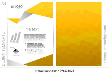 Light Yellow vector  template for landing pages. Modern abstract design concept with colorful gradient. New design for a poster, banner of your website.