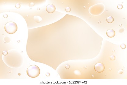 Light Yellow vector template with lines, ovals. Shining crooked illustration in memphis style. The template for cell phone backgrounds.