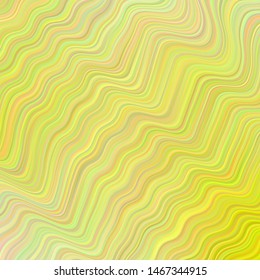 Light Yellow vector template with lines. A sample with colorful lines, shapes. A new texture for your  ad, booklets, leaflets.
