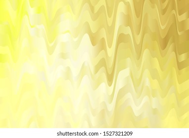 Light Yellow vector template with lines. Colorful abstract illustration with gradient lines. The best colorful design for your business.