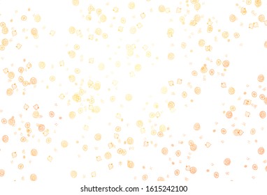 Light Yellow vector template with organic meal. Colorful decorative design of snacks in doodle style. Pattern for ad, booklets, leaflets of restaurants.
