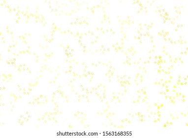 Light Yellow vector template with repeated sticks, dots. Colorful shining illustration with lines on abstract template. Pattern for ads, posters, banners.