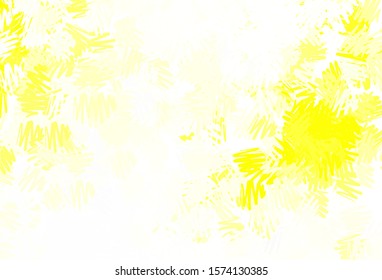 Light Yellow vector template with repeated sticks. Modern geometrical abstract illustration with Lines. Pattern for ads, posters, banners.