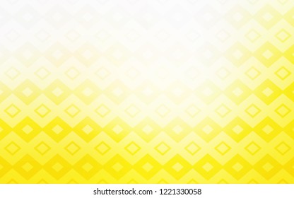 Light Yellow vector template with rhombus. Decorative design in abstract style with rectangles. Pattern can be used for websites.