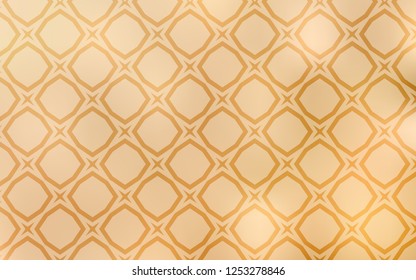 Light Yellow vector template with sky stars. Decorative illustration with stars on abstract template. Pattern for websites, landing pages.