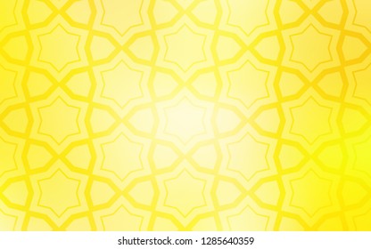 Light Yellow vector template with sky stars. Decorative illustration with stars on abstract template. Pattern for wrapping gifts.