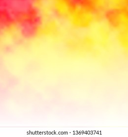 Light Yellow vector template with sky, clouds. Gradient illustration with colorful sky, clouds. Template for landing pages.