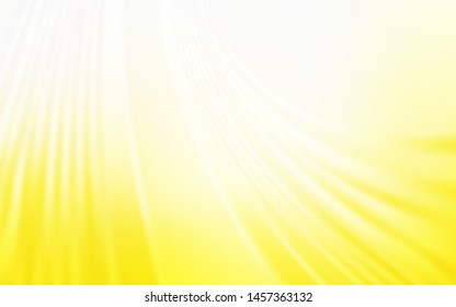 Light Yellow vector template with wry lines. Glitter abstract illustration with wry lines. A completely new design for your business.