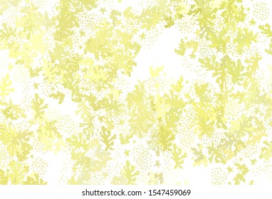 Light Yellow vector texture with abstract forms. Illustration with colorful gradient shapes in abstract style. Best smart design for your business.