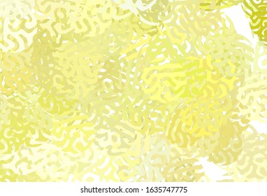 Light Yellow vector texture with abstract forms. Simple colorful illustration with abstract gradient shapes. Elegant design for wallpapers.
