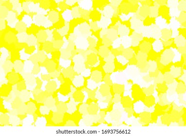 Light Yellow vector texture with abstract forms. Illustration with colorful gradient shapes in abstract style. Best smart design for your business.