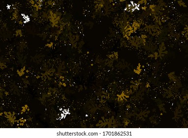 Light Yellow vector texture with abstract forms. Decorative design in abstract style with random forms. Best smart design for your business.