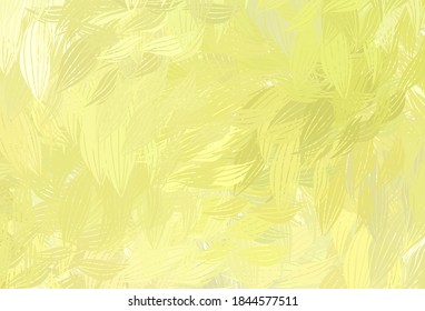 Light Yellow vector texture with abstract forms. Colorful chaotic forms with gradient in modern style. Simple design for your web site.