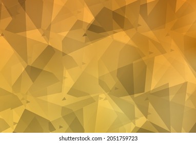 Light Yellow vector texture with abstract poly forms. Simple colorful illustration with abstract gradient shapes. Simple design for your web site.