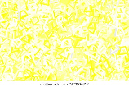 Light Yellow vector texture with abstract forms. Decorative design in abstract style with random forms. Elegant design for wallpapers.