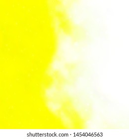 Light Yellow vector texture with beautiful stars. Colorful illustration in abstract style with gradient stars. Pattern for new year ad, booklets.
