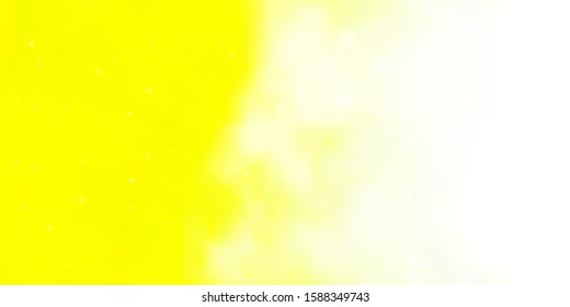 Light Yellow vector texture with beautiful stars. Modern geometric abstract illustration with stars. Pattern for wrapping gifts.