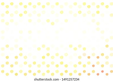 Light Yellow vector texture with bent lines. Glitter abstract illustration with wry lines. Abstract design for your web site.