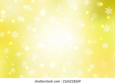 Light Yellow vector texture in birthday style. A Smart Illustration with gradient Christmas elements. Pattern for school, grammar websites.