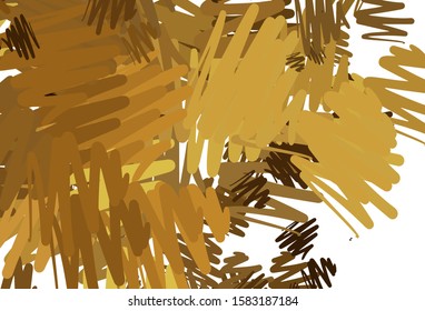 Light Yellow vector texture with colored lines. Lines on blurred abstract background with gradient. Pattern for ads, posters, banners.