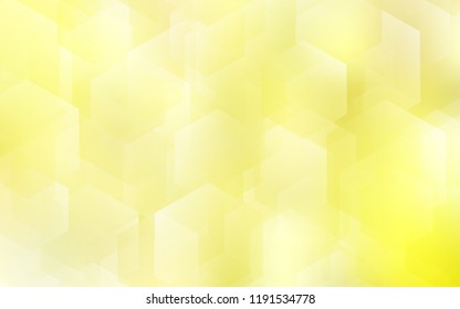 Light Yellow vector texture with colorful hexagons. Design in abstract style with hexagons. Pattern can be used for landing pages.