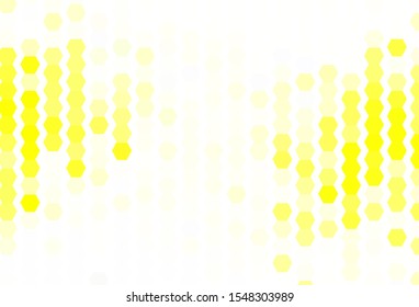 Light Yellow vector texture with colorful hexagons. Illustration with set of colorful hexagons. Design for website posters, banners.