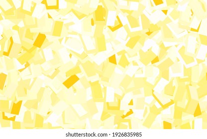 Hellgelbe Vektorstruktur mit bunten Hexagons. Design im abstrakten Stil mit Hexagons. Design für Ihre Unternehmenswerbung.