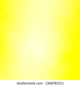 Light Yellow vector texture with curves. Brand new colorful illustration with bent lines. Template for your UI design.