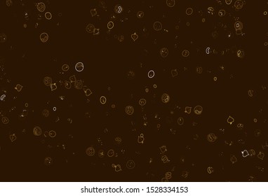 Light Yellow vector texture with delicious snacks. Abstract background with colorful Fast Food illustrations. Doodle design for your business advert of cafes.